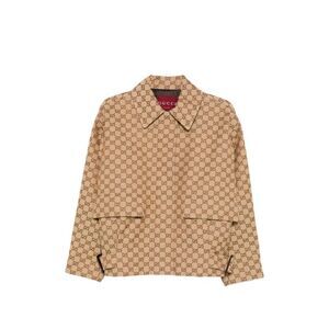 Gucci Women `Gg Canvas` Bomber Jacket
